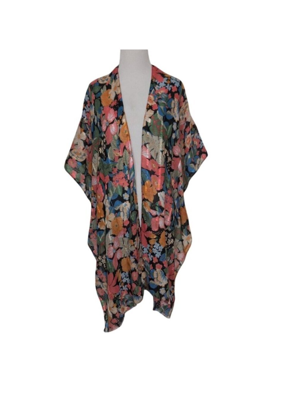 Do Everything in Love Floral Kimono Womens Size One Size Colorful Boho Garden